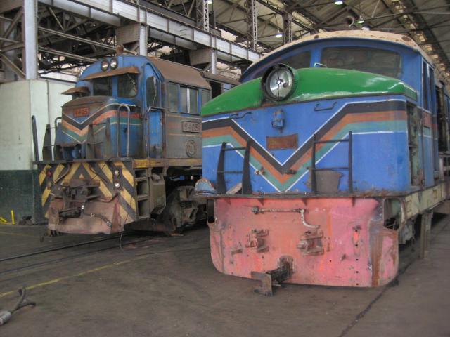 9405 has now been lowered onto the bogies