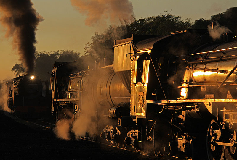 Picture of the month goes Chris Janisch for shooting all three Steam Loco's used at the Depot at the start of the Geoff Cooke Tour. It is seldom these days that three steam Loco's are seen working together.