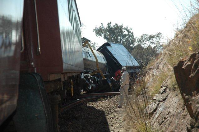 The view that greeted me as I came up from the rear of the train.