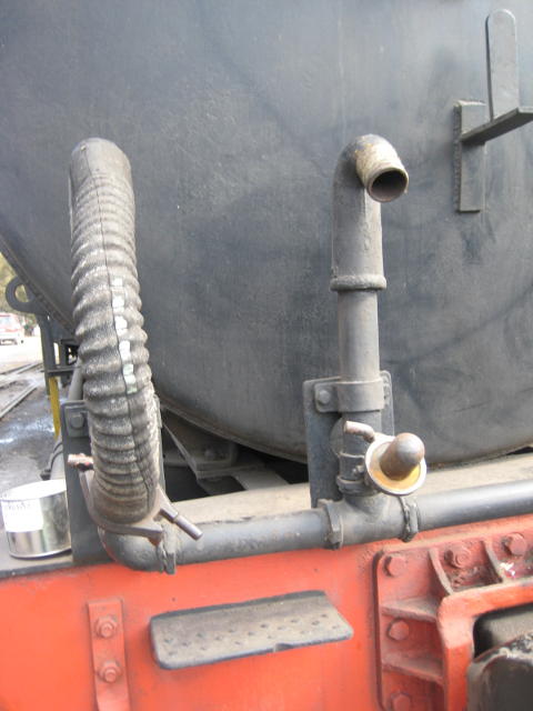 The old pipe has been cut off