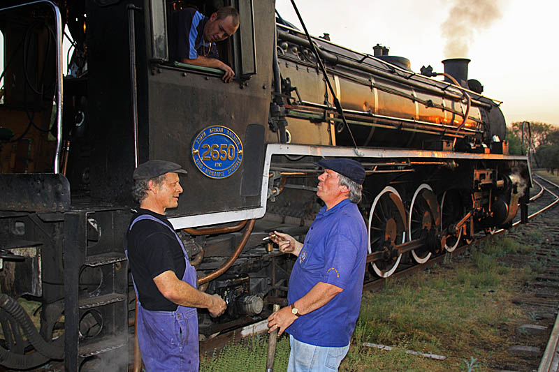 A bit of banter between driver and fireman