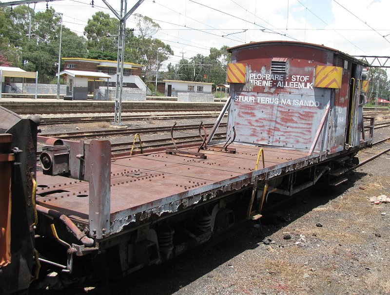 A derelict explosives wagon at Boksburg East