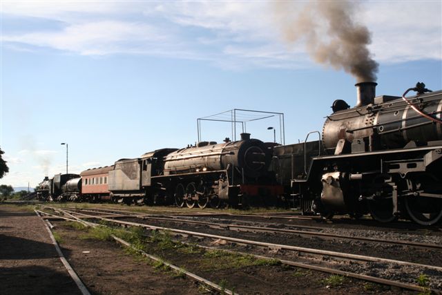 Lineup at the Park in early December- 2650, 2850-newly moved out of store- and 3664.