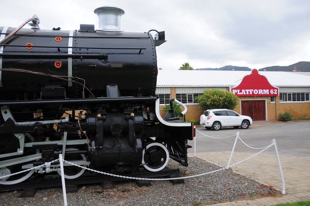 Part of the "Platform 62" building visible in background