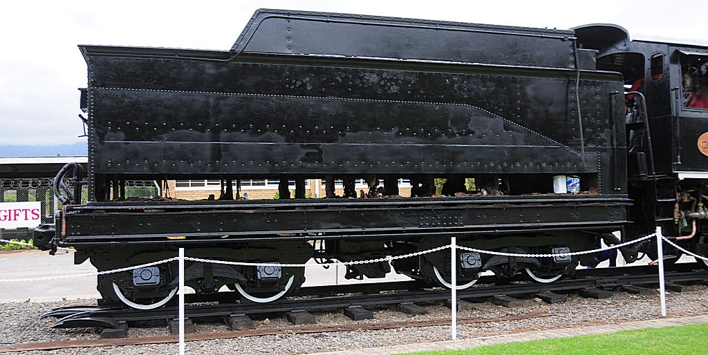 Rusted section cut-out - removed section in foreground next to rails