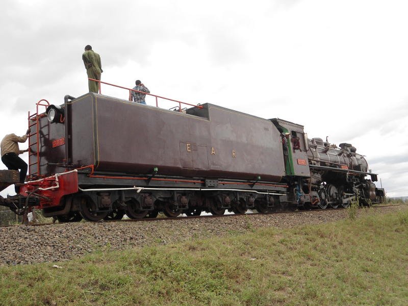 3020 stands on the embankment