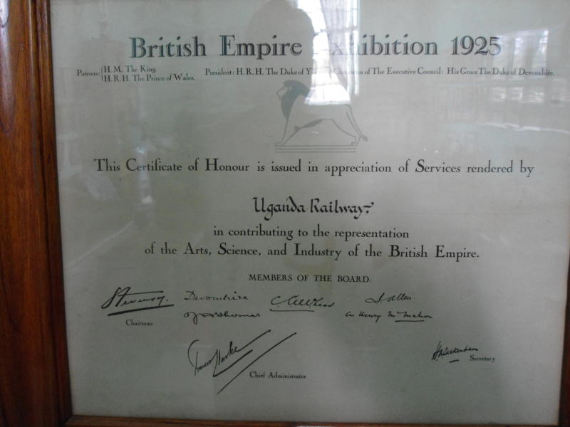 A few items in Maurice's office, not on public display