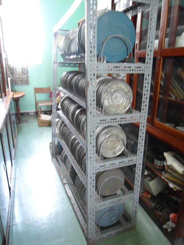 Some of the old films waiting to be transferred onto electronic media. Who knows what delights lie hidden therein?