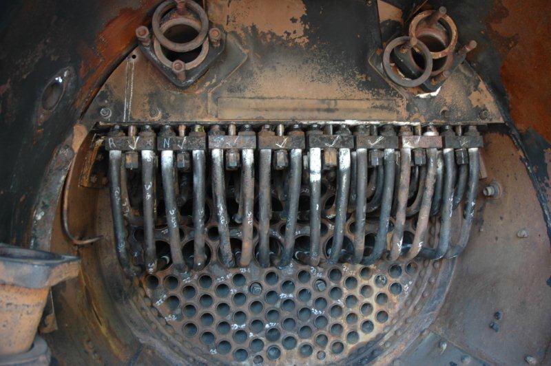 Voila and the elements are all in and fastened. The main hydraulic test of the boiler will soon take place and then the steam test. Almost there till next time in 3 years!