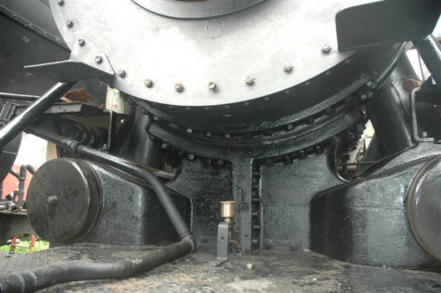 Looking very menacing without her valance plates fitted, 15F 3117 awaits a second coat of paint.