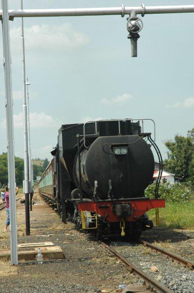 Ready to propel the train away from the platform at Cullinan
