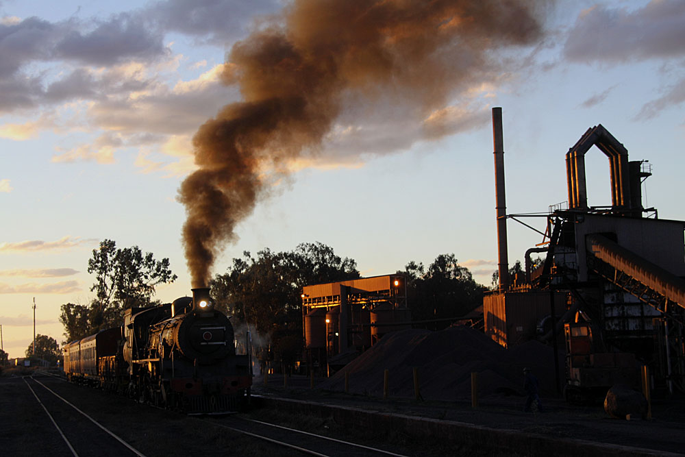 Sun sets on the steel plant