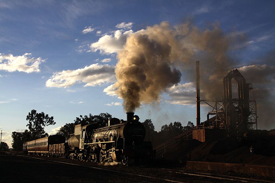 Entering the steelworks at Zonderwater