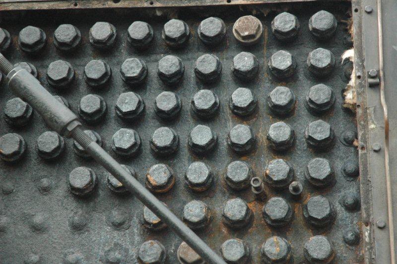 19D number 2650 has had some lagging removed to expose leaking stay caps, which have since been replaced.