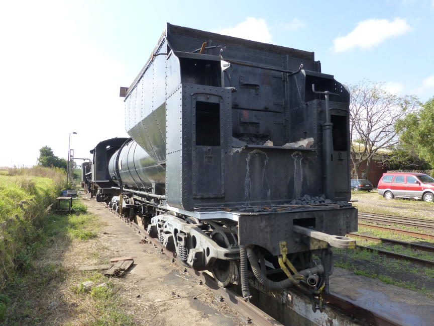 No, but the tender of 19D no 2650 was split from the loco earlier and stands on the pit.