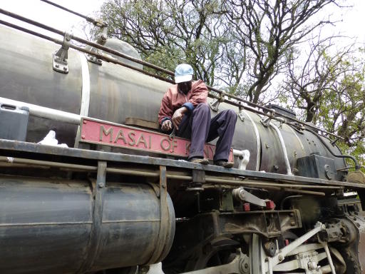 David, the FORM chair, removes a loose bolt from the name plate. Several bolts are missing, and I will use this one to buy some more of the correct size