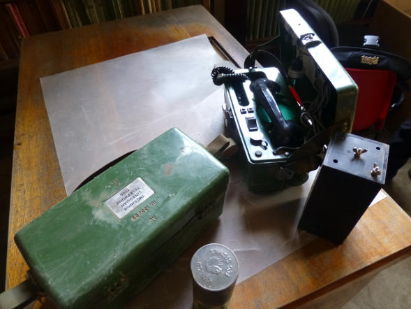 The tin of time-expired and damaged detonators looked very dodgy to me; I advised that they should be handed in to someone who knows how to dispose of them safely