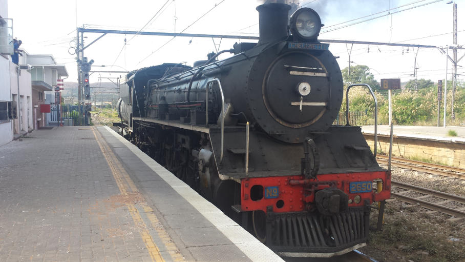 It's rare to see the loco in Platform 1 at Hercules, due to a points failure