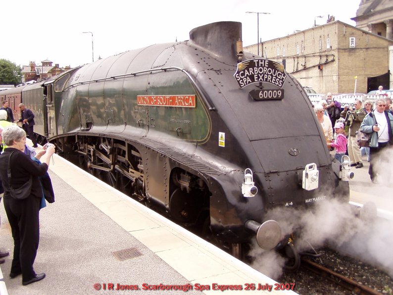 60009 on the Scarborough Spa Express<br /><br />Photo by I R Jones, 26/07/07
