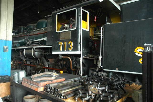 Time has stood still. Spares and steam in a shed full of locomotives. Love for steam locomotives is universal