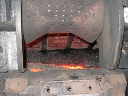 The fire at the end of the day