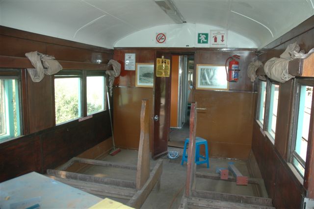 The coach at the end where the wheel chair access will be