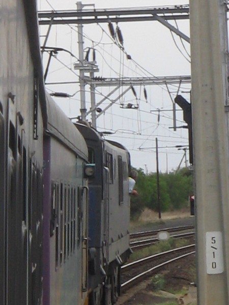 Waiting to be let in.