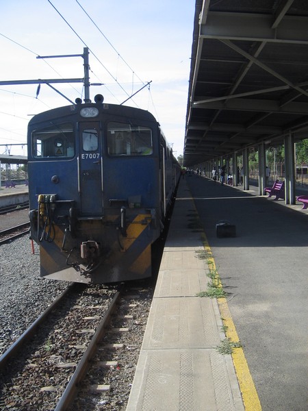 E7 waiting patiently at De Aar