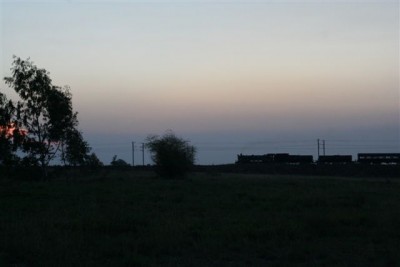 Darkness is fast approaching as 2650 heads up the last leg into Pyramid. C Janisch