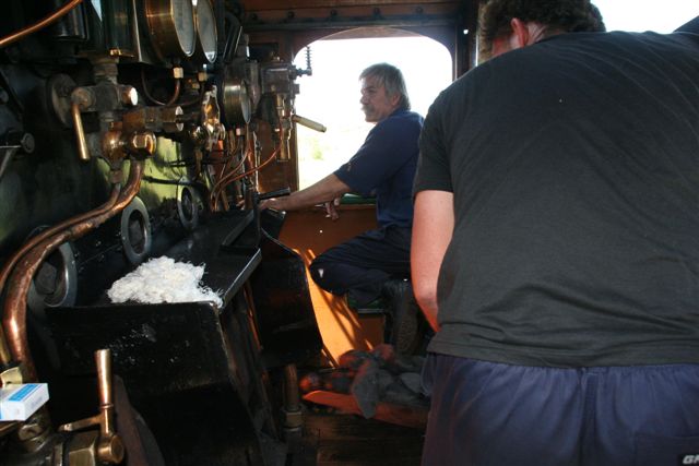 On the footplate