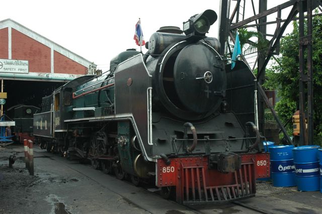 A handsome pacific loco number 805. Being prepared for the special train a few days later. 805 was a class 16 locomotive on our railway system and was once plinthed outside Joburg station
