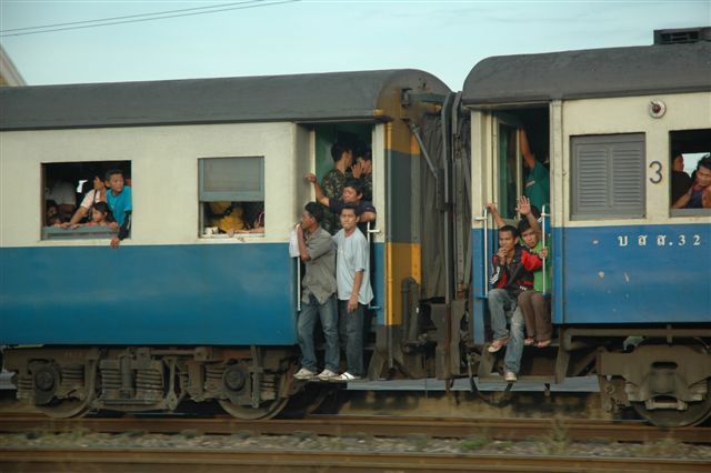Rather full occupancy on this train, or was it the sight of steam?!